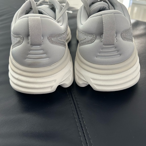 Hoka White and Gray Athletic Shoes - Picture 4 of 9